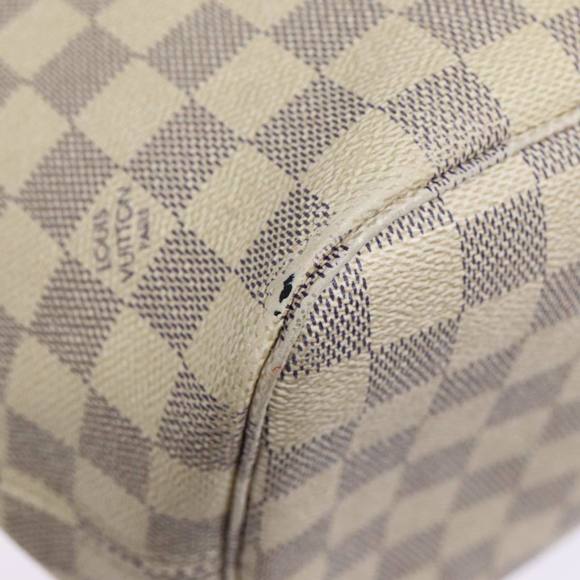 LOUIS VUITTON Damier Azur Neverfull MM Tote Bag N41605 LV Auth 87566 - Picture 9 of 16